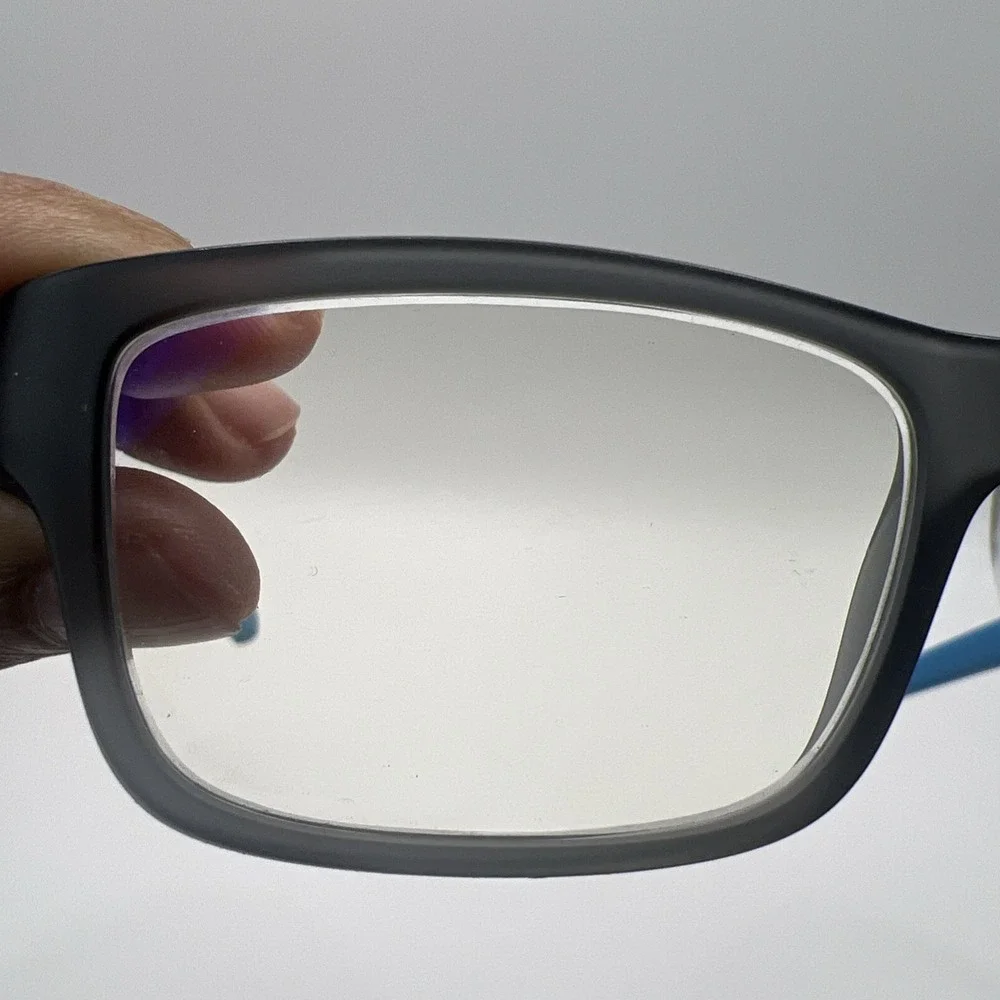 Oakley OY8005 0249 Eyeglasses Boys Black Blue Full Rim  49-15-128 Frame Only EUC